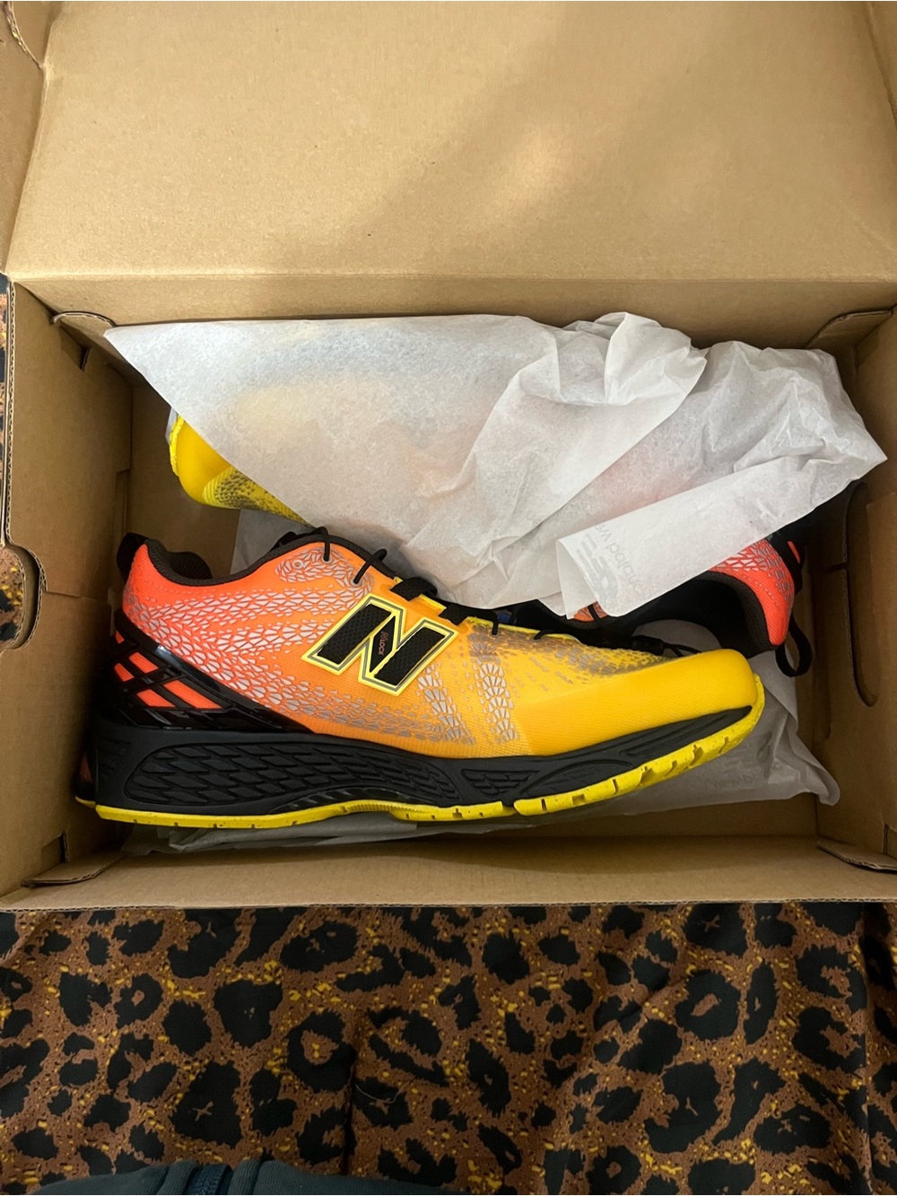 New Balance Women’s Yellow/Orange Gradient Running Sneakers